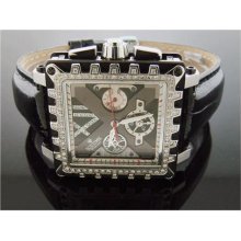 Men Icetime 45mm Square 1.00Ct Full Case Diamonds Watch ...