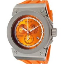 Men's 1354 Akula Reserve Chronograph Orange Dial Orange Polyurethane