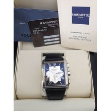 Men's $4,300 Raymond Weil Don Giovanni Automatic Chronograph Watch Box & Papers