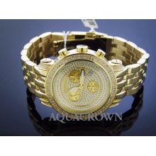 Men's 45MM Joe Rodeo Classic 1.75 CT Diamonds JCL19 Yellow Gold Case