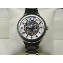 Mens Android Watch Radius Skeleton Automatic 21j Ad510 Stainless Steel Ty-2807