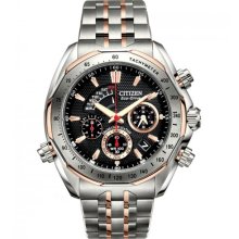 Mens Eco-Drive Signature Grand Complication Black Dial Watch