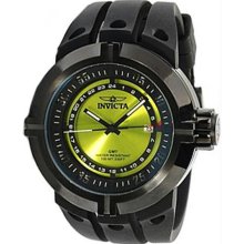 Men's I Force Contender Stainless Steel Case Green Dial Black Rubber Strap Date