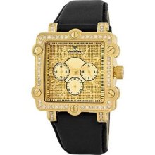 Men's Mason Watch in Black with Gold Dial ...