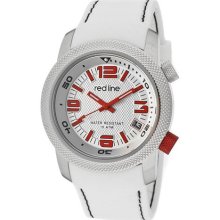 Men's Octane Silver Dial White Silicone ...