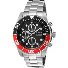 Men's Pro Diver Chronograph Black Dial Stainless Steel