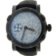 Men's Romain Jerome Moon Dust-dna Pvd Mw.fb.bbbb.00 Black Mood White Watch