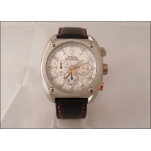 Mens Silver Detomaso Bolsena Chrono Racing Fashion Watch Seiko Movt Sl1552c-ch