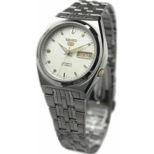 Men's Stainless Steel Case and Bracelet Seiko 5 Automatic Champange Di