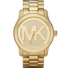 Michael Kors Gold-tone Mk5473 Oversized 45mm Stainless Steel Ladies Watch