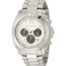 Michael Kors Mens Mk8242 Cameron Silver Watch In Box