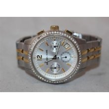 Michael Kors Mk5098 Chronograph Two Tone Stainless Steel Bracelet Women's Watch