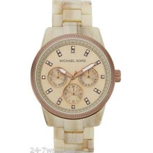 Michael Kors Mk5641 Ritz Beige Sand Acetate Brown Chocolate Espresso Glitz