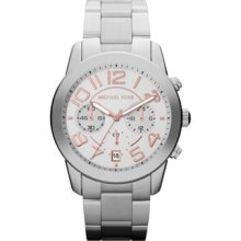 Michael Kors Mk5725 Womens Mercer Chronograph Silver Dial Watch