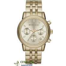 Michael Kors Ritz Mk5676 Gold Tone Steel Women's Watch 2 Years Warranty