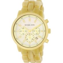 Michael Kors Watches Ladies Chronograph Horn 5217 Mk5217 Watch Michael Kors