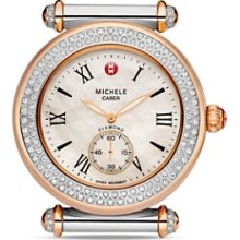 MICHELE Caber Diamond Two Tone Rosegold Watch Head, 37mm