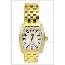 Michele Urban Mini Diamond Gold Ladies Watch MWW02A000064