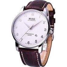 Mido Baroncelli Jubilee Mechanical Automatic Cosc Swiss Watch White M86904118