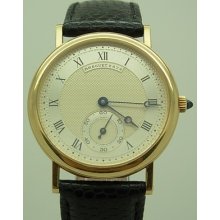 Mint 18k Yellow Gold Breguet Classique Manual Winding Men Watch