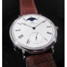 Mint Iwc 5448 Limited Edition Portofino Platinum Moon Phase 46mm