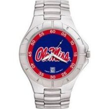 Mississippi (Ole Miss) Rebels NCAA Men's Pro II Watch with Stainless Steel Bracelet