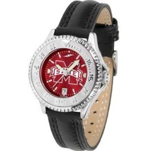 Mississippi State Bulldogs Ladies Leather Wristwatch