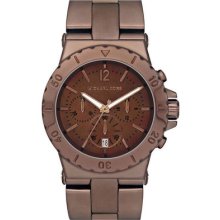 Mk5519 Michael Kors Men Chrono Brown Tone Oversize Watch