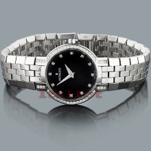 Movado Ladies Faceto Diamond Watch 0.23ct