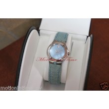 Movado S.e. Ladies, Ref 0605137, Steel On Blue Lizard Strap, Blue Mop Dial