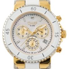 Mulco Mw3-70604-012 Women's Chronograph Blue Marine Collection White Dial Watch