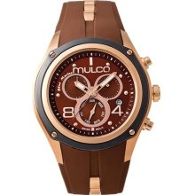 Mulco Stainless Steel Chronograph BlueMarine Collection Brown Dial