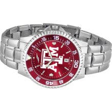 NCAA Texas A&M University Mens Stainless Watch COMPM-AC-TAA - DEALER