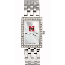 Nebraska Corn Huskers Starlette Stainless Steel Watch