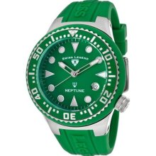 Neptune (44 mm) Green Dial Green Silicone ...