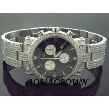 NEW AQUA MASTER DIAMOND BAND 1/2 FULL CASE 5.50CT 37MM