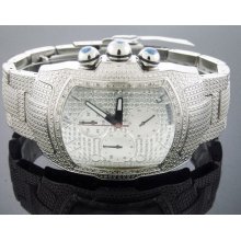 New Aqua Master Silver Face 20 Diamonds Stainless steel band watch