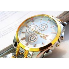 New Arrival Big Dial Quartz Man Steel Belt Business Watch Fashion Hi