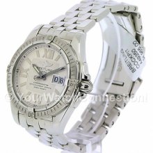 New, Authentic Breitling Cockpit Silver Dial Automatic Mens Watch Model A49350