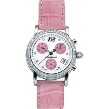 New Montblanc Medium Quartz Ladies Chronograph Watch 8455