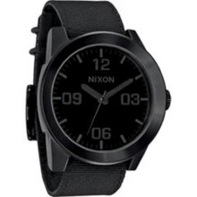 NEW Nixon Corporal All-Black Quartz Watch - A243001