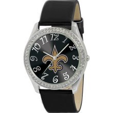 New Orleans Saints Glitz Blk Watch