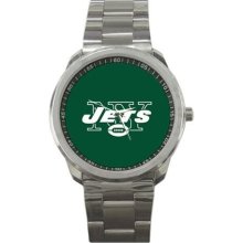 New York Jets Sport Metal Watch Iw111 - Metal - Gray