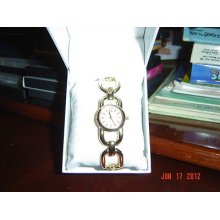 Nine West Gold Tone Wrist Watch Nwb