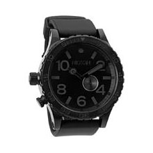 Nixon 51-30 Tide PU Watch in All Black