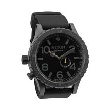 Nixon 51-30 Tide PU Watch in All Gunmetal / Black