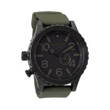 Nixon 51-30 Tide PU Watch in Matte Black / Surplus