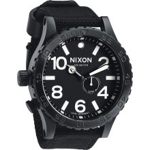 Nixon The 51-30 Tide Watch in All Black Nylon