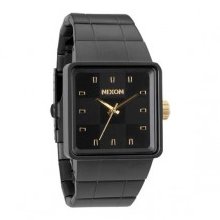 Nixon The Quatro Watch - Matte Black/Gold