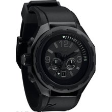 Nixon The Steelcat All Black Rubber Chronograph (chrono) A313 001 Mens Watch